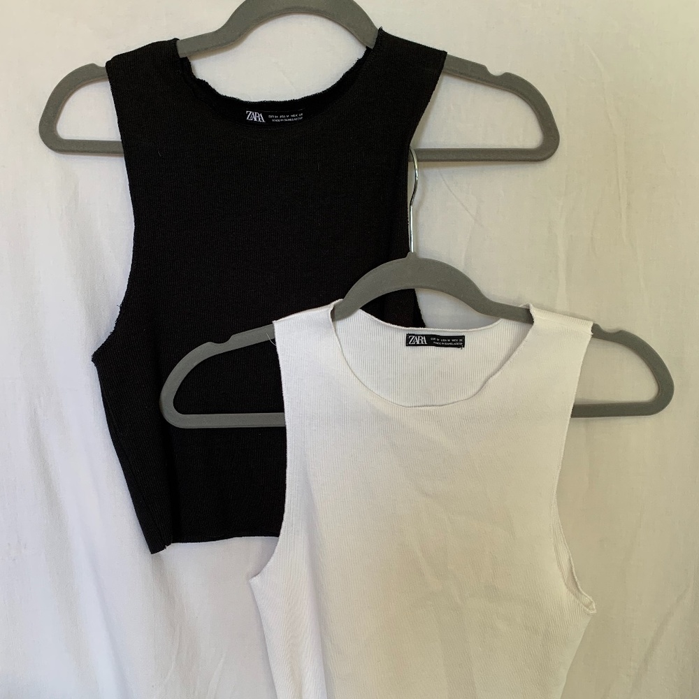 ZARA MUSCLE TEE - TANK TOPS - MEDIUM